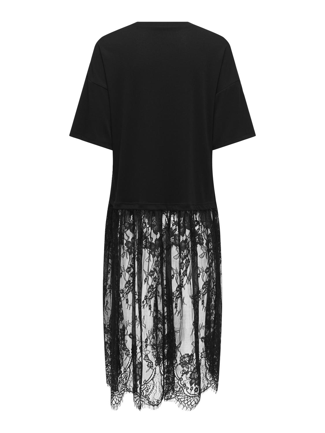 ONLTAHLIA S/S LACE DRESS TOP JRS - 7