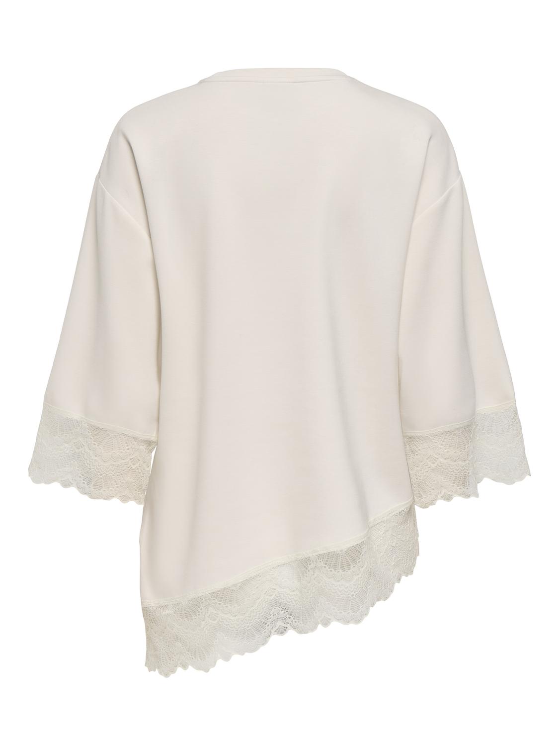 STUMATO 3/4 LACE ASYM TEE SWT - 3