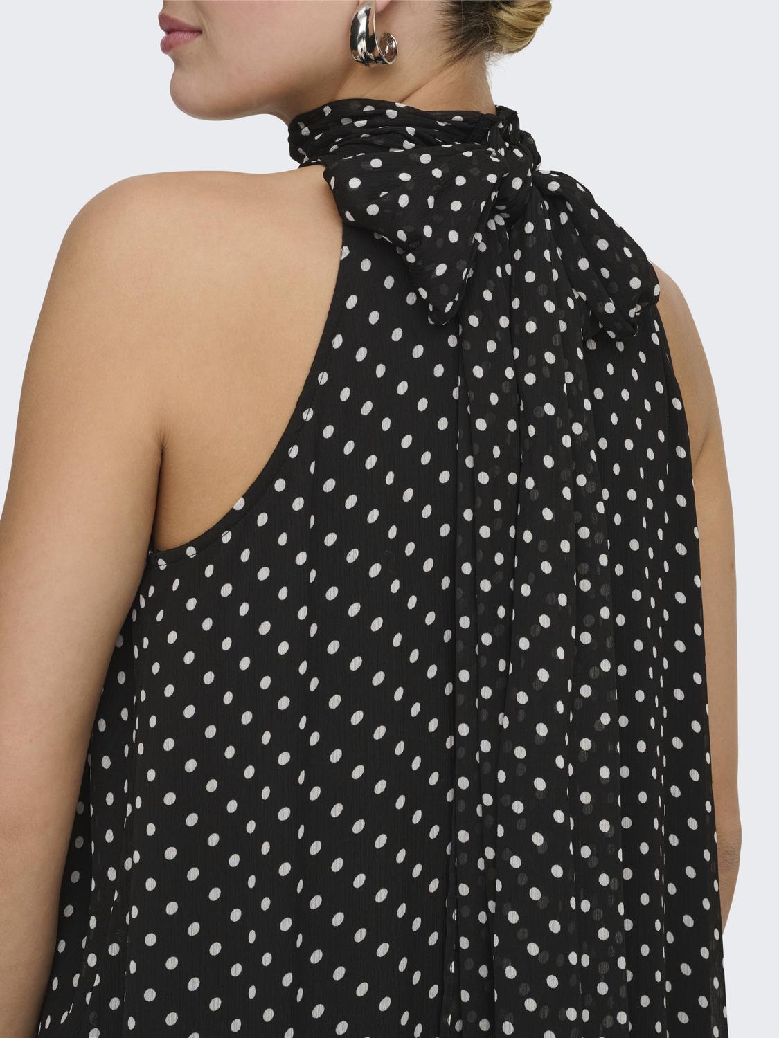 JDYPOLKA S/L HALTERNECK MIDI DRESS WVN - 5
