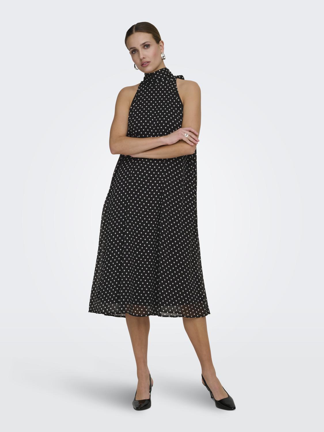JDYPOLKA S/L HALTERNECK MIDI DRESS WVN - 7
