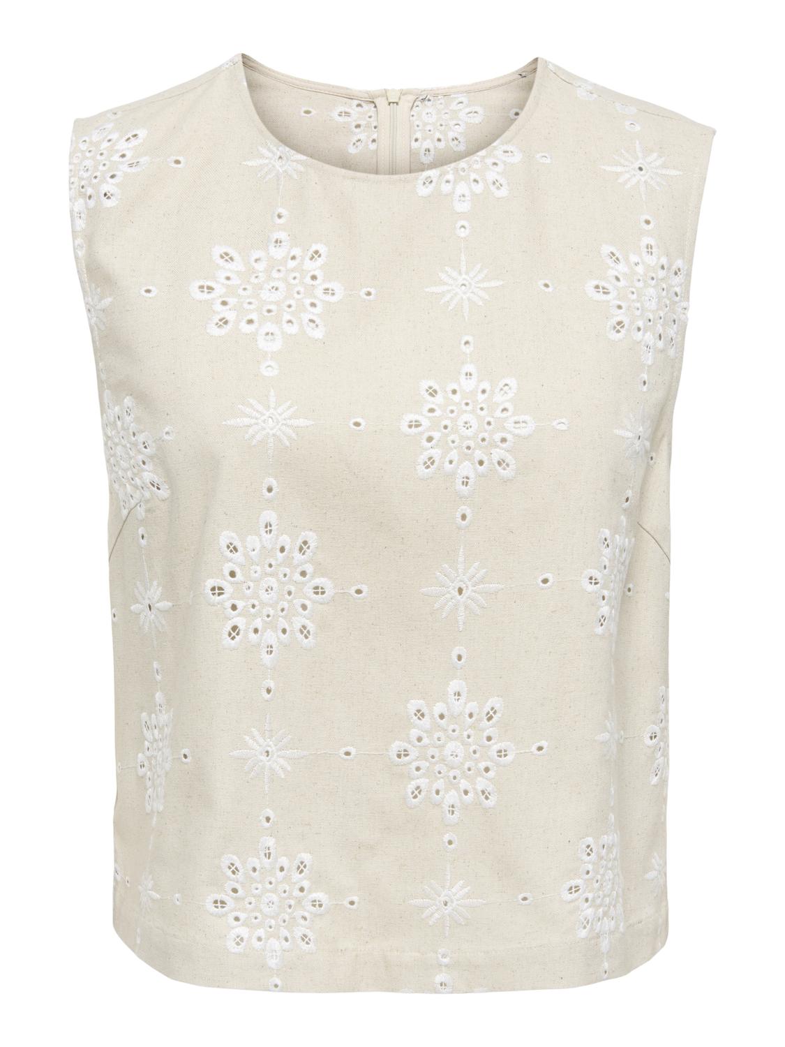STUINKA O-hals mouwloze regular fit tanktop voor de zomer
