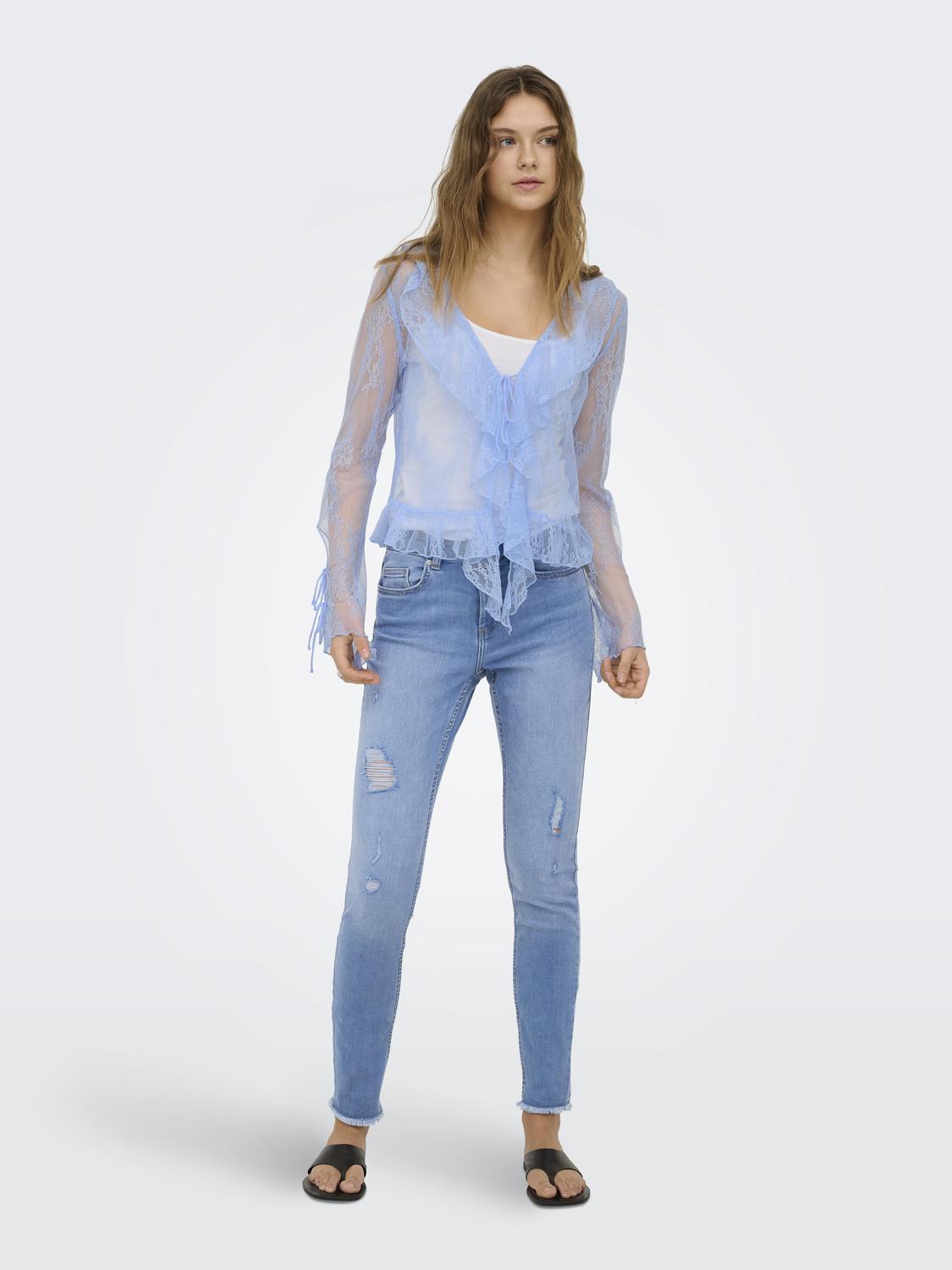 ONLCALIBEA L/S RUFFLE TOP WVN EX - 6