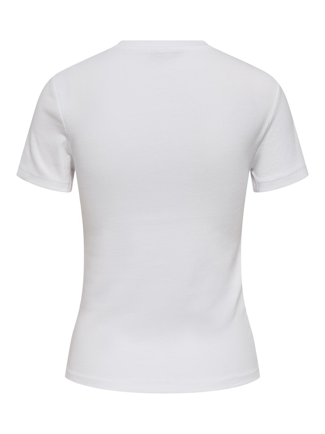 ONLRILEY Basic O-hals T-shirt med korte ærmer til unge damer - 7