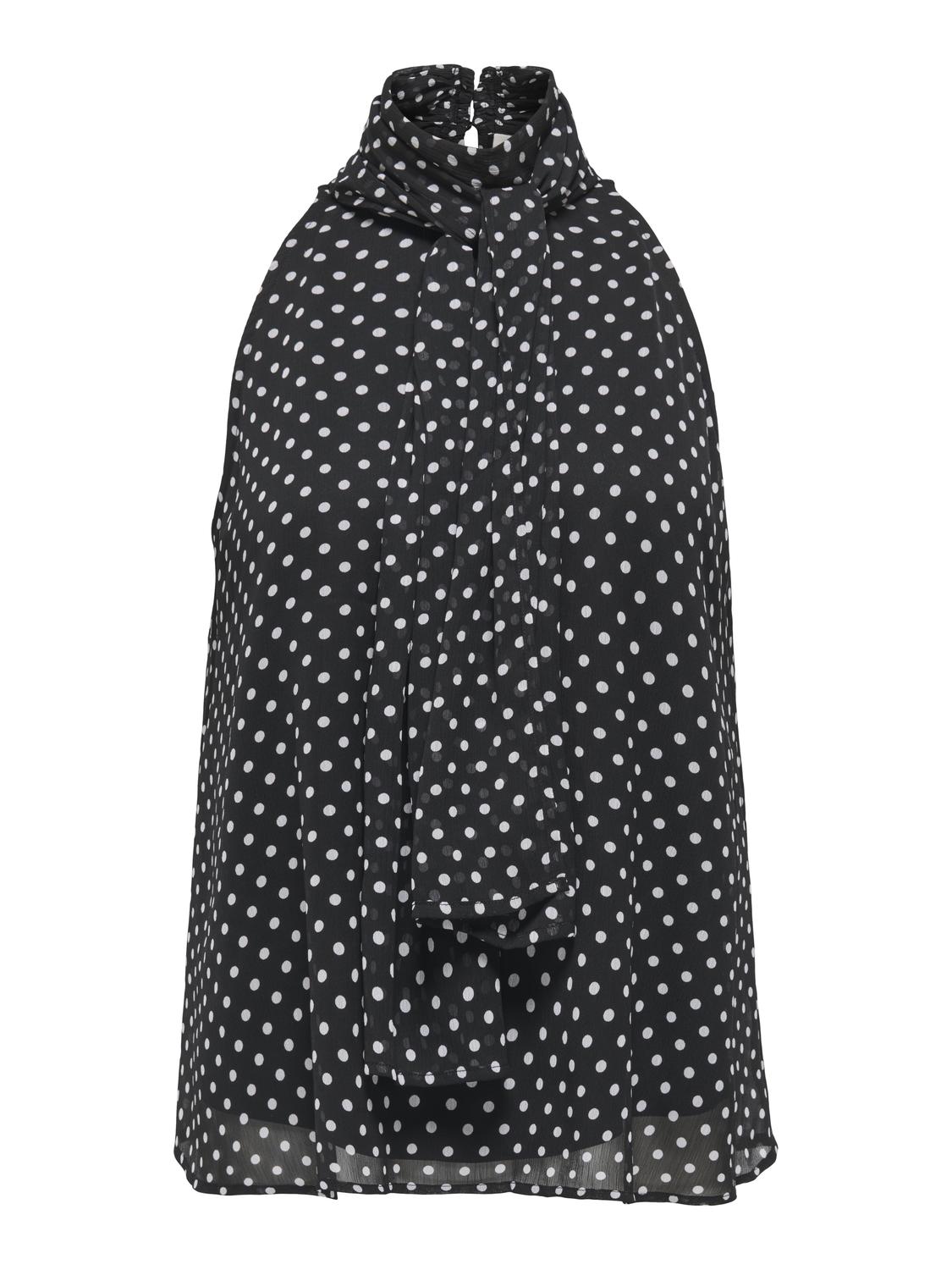 JDYPOLKA S/L HALTERNECK TOP WVN EXP - 3