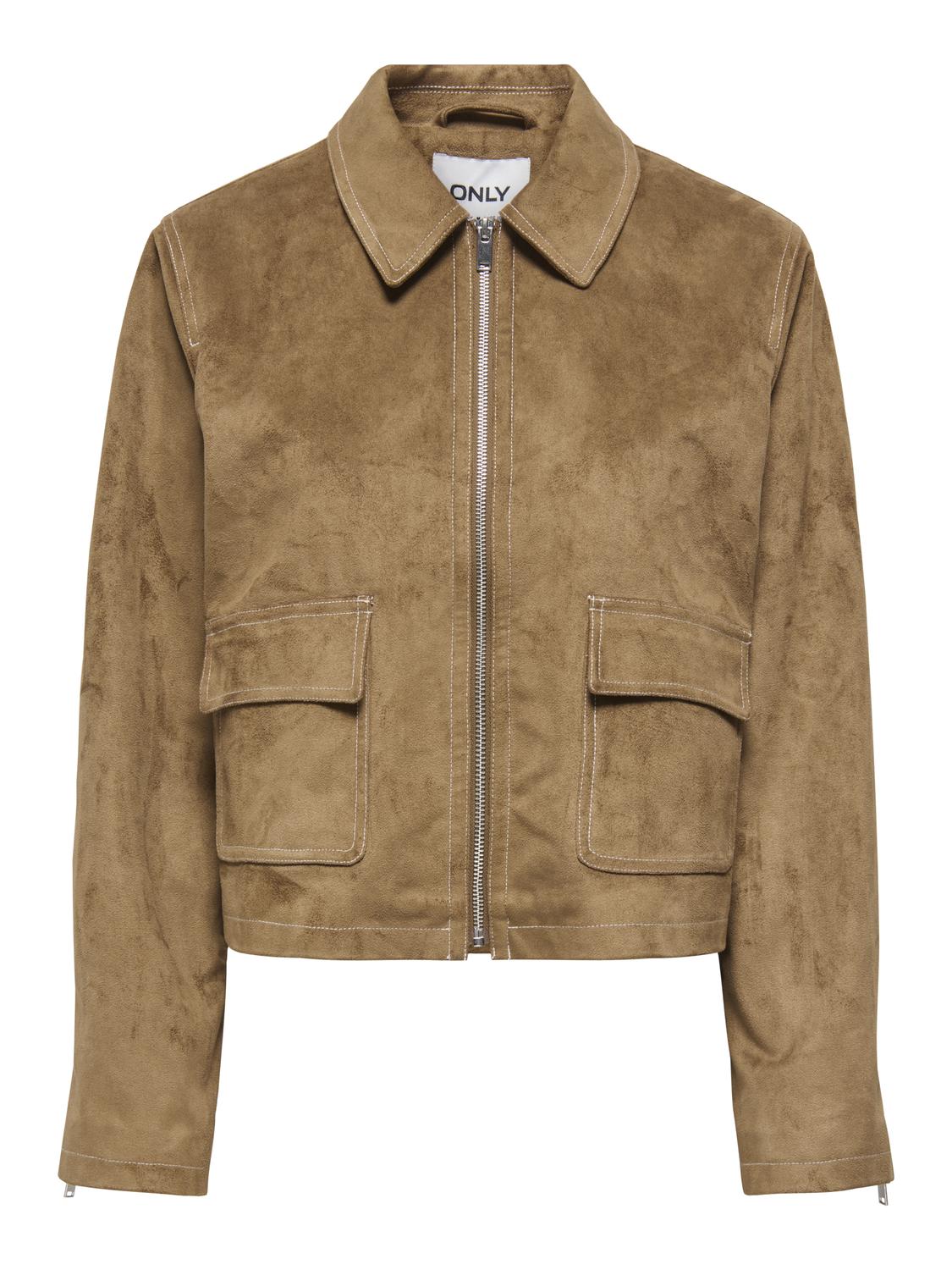 ONLTULIP FAUX SUEDE SHORT JACKET OTW