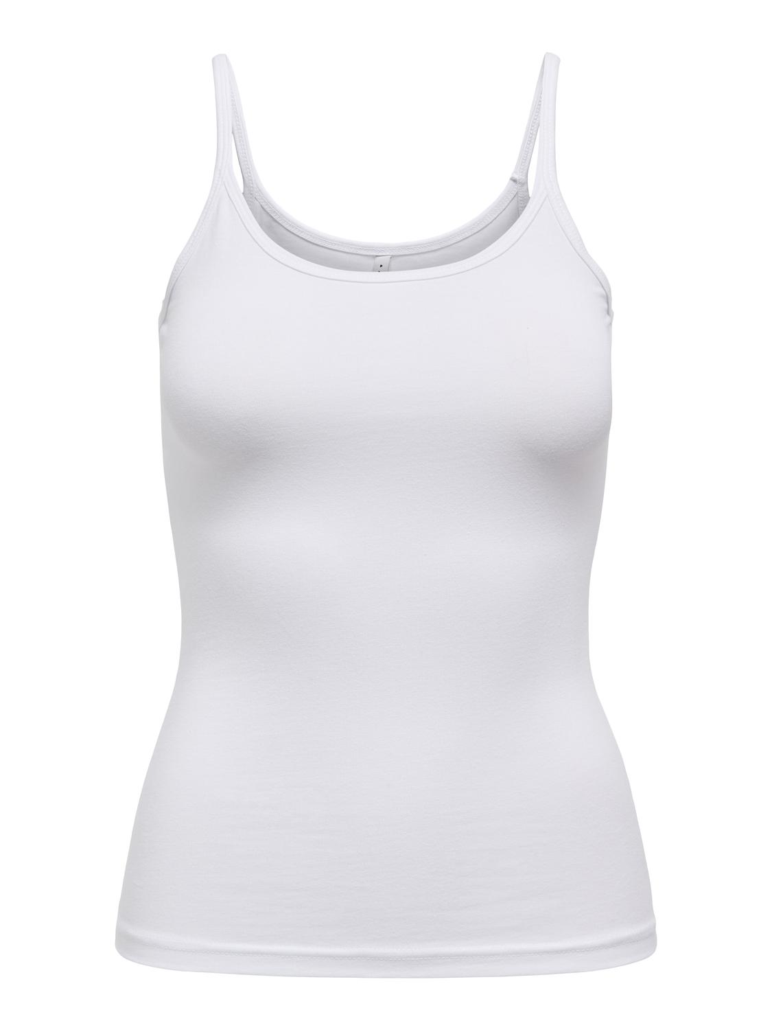 ONLLOVE O-hals ærmeløs stretch fit top til hverdagsstil