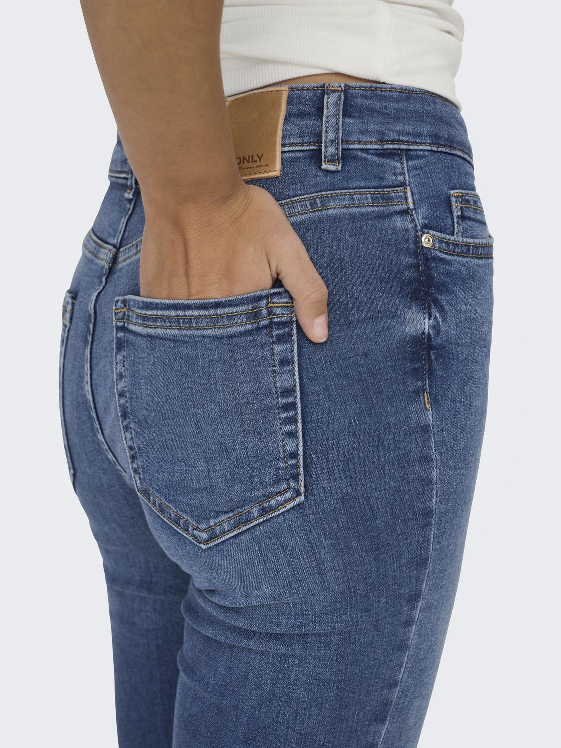 ONLBLUSH Flared Fit, Mid Waist Jeans med myntlomme - 5