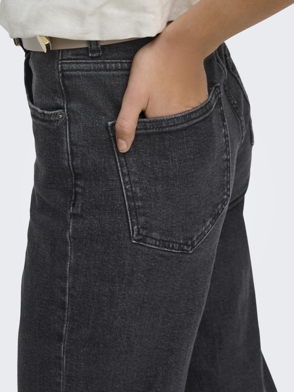 ONLJUICY Wide fit jeans med høj talje og baglommer - 4