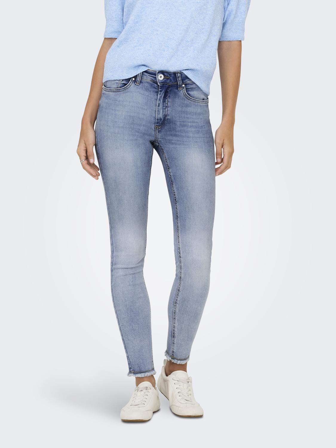 ONLBLUSH Gürtelschlaufen Skinny Fit Jeans in Knöchellänge