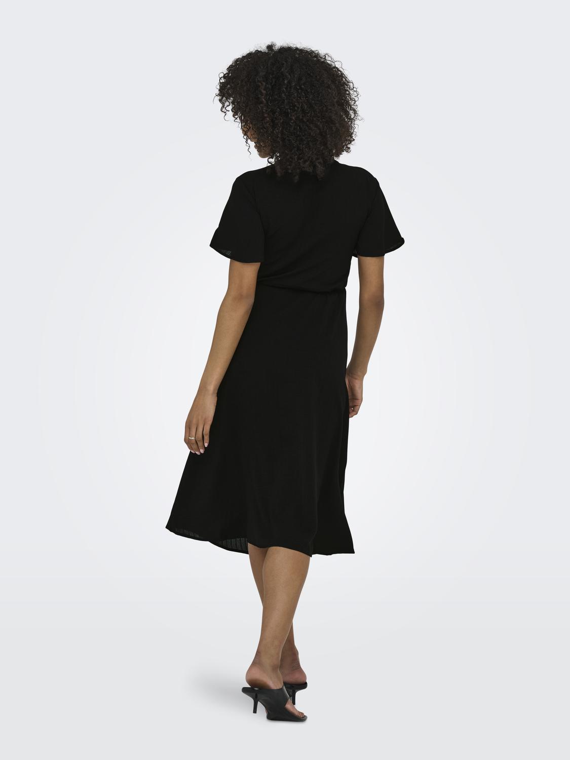 ONLCALI LIFE S/S WRAP DRESS WVN NOOS
