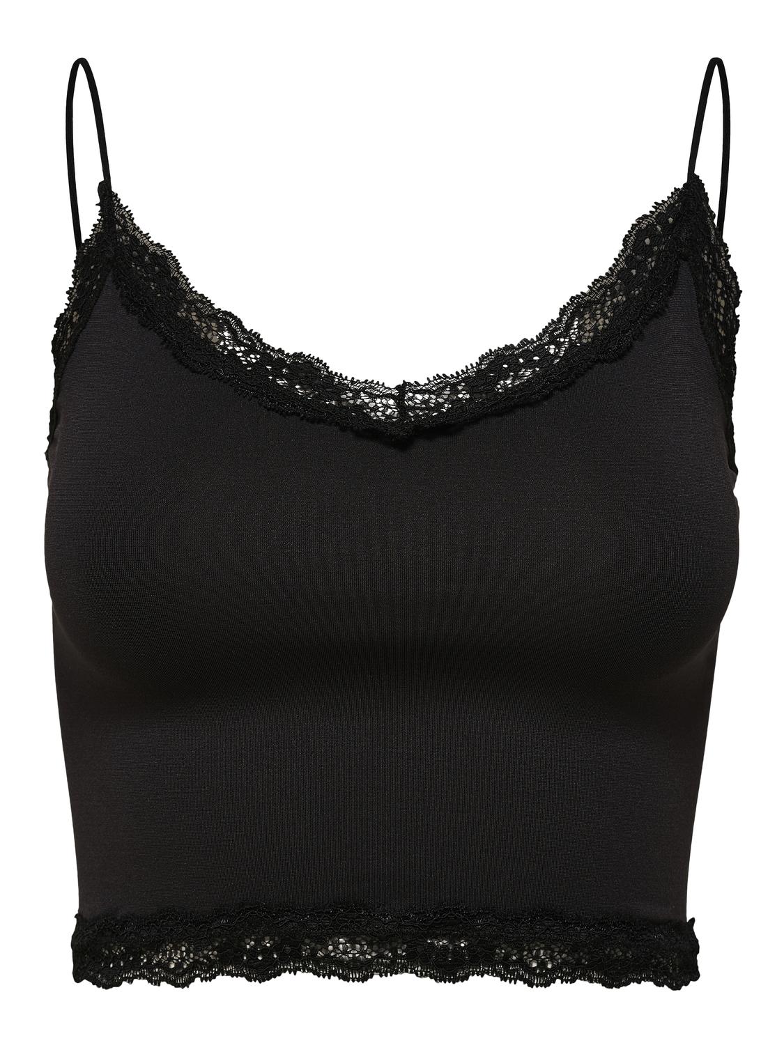 ONLVICKY LACE SEAMLESS CROPPED TOP NOOS