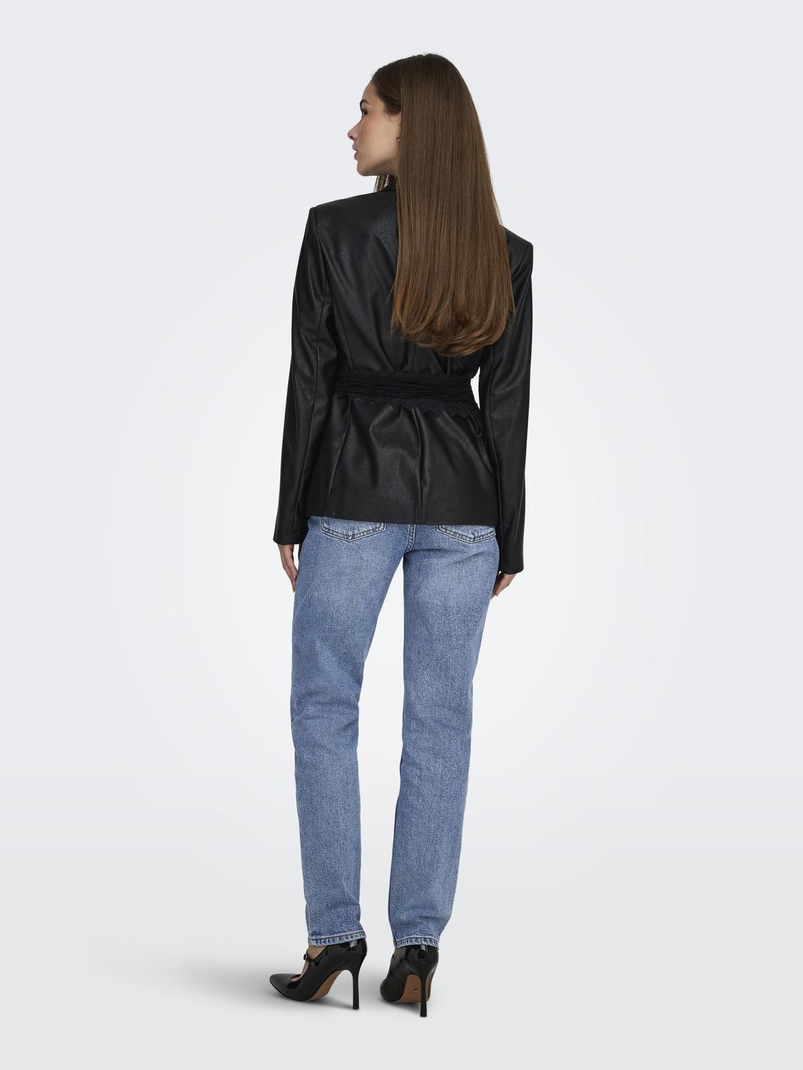 ONLEMILY High Waist Straight Fit Jeans med frontlommer - 2
