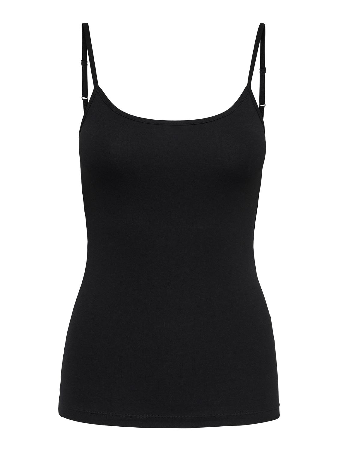 JDYAVA Regular Fit Tank Top med knaplukning - 3