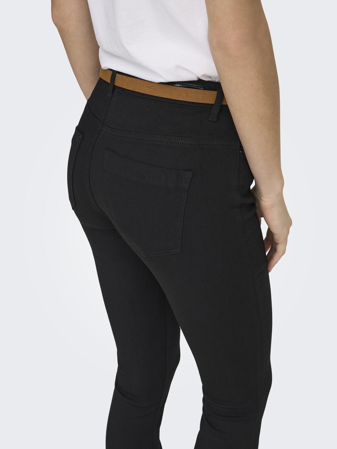 ONLFOREVER Skinny Fit Jeans med baklommer og høy midje - 4