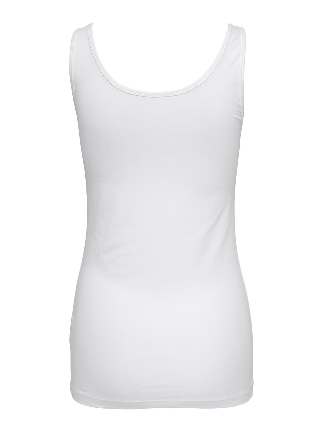 JDYAVA Klassisk Basic ærmeløs U-hals tanktop