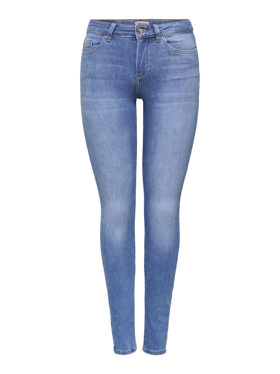 ONLBLUSH Mid Waist Skinny Fit med baglommer - 3