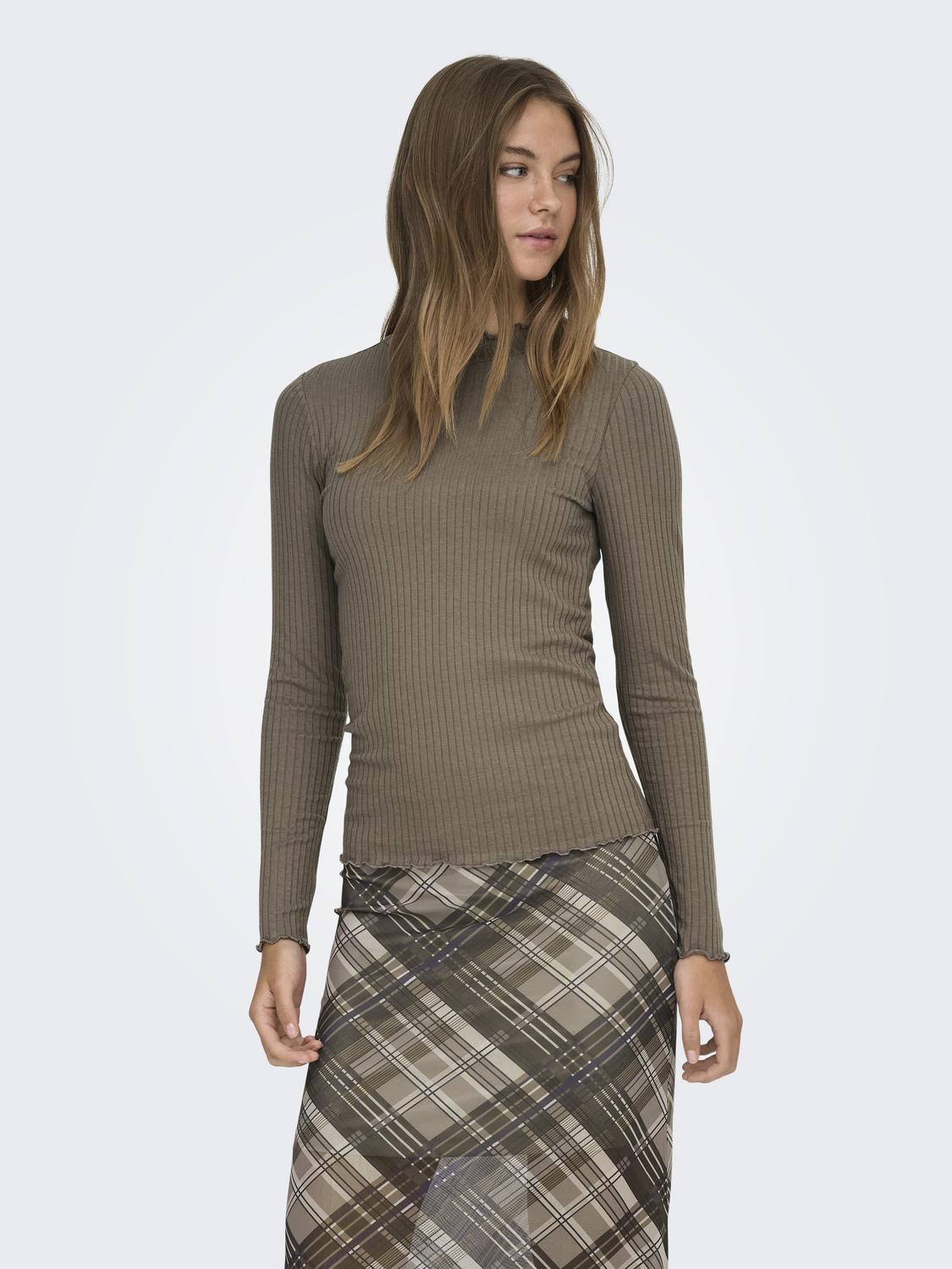 JDYFRANSISKA L/S HI-NCK TOP JR NOOS