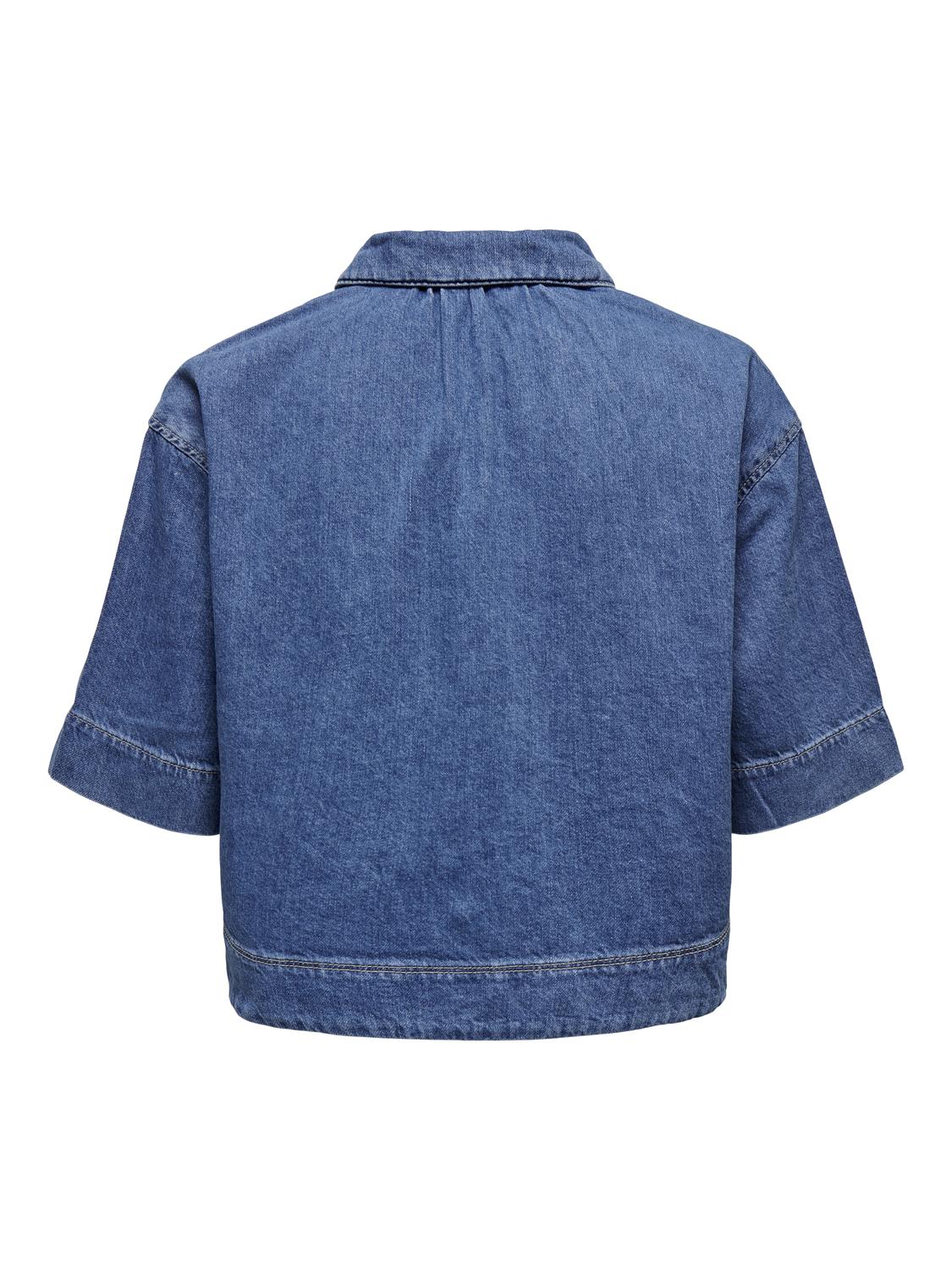 ONLCLEO LIFE SS CROP DNM SHIRT PIM NOOS