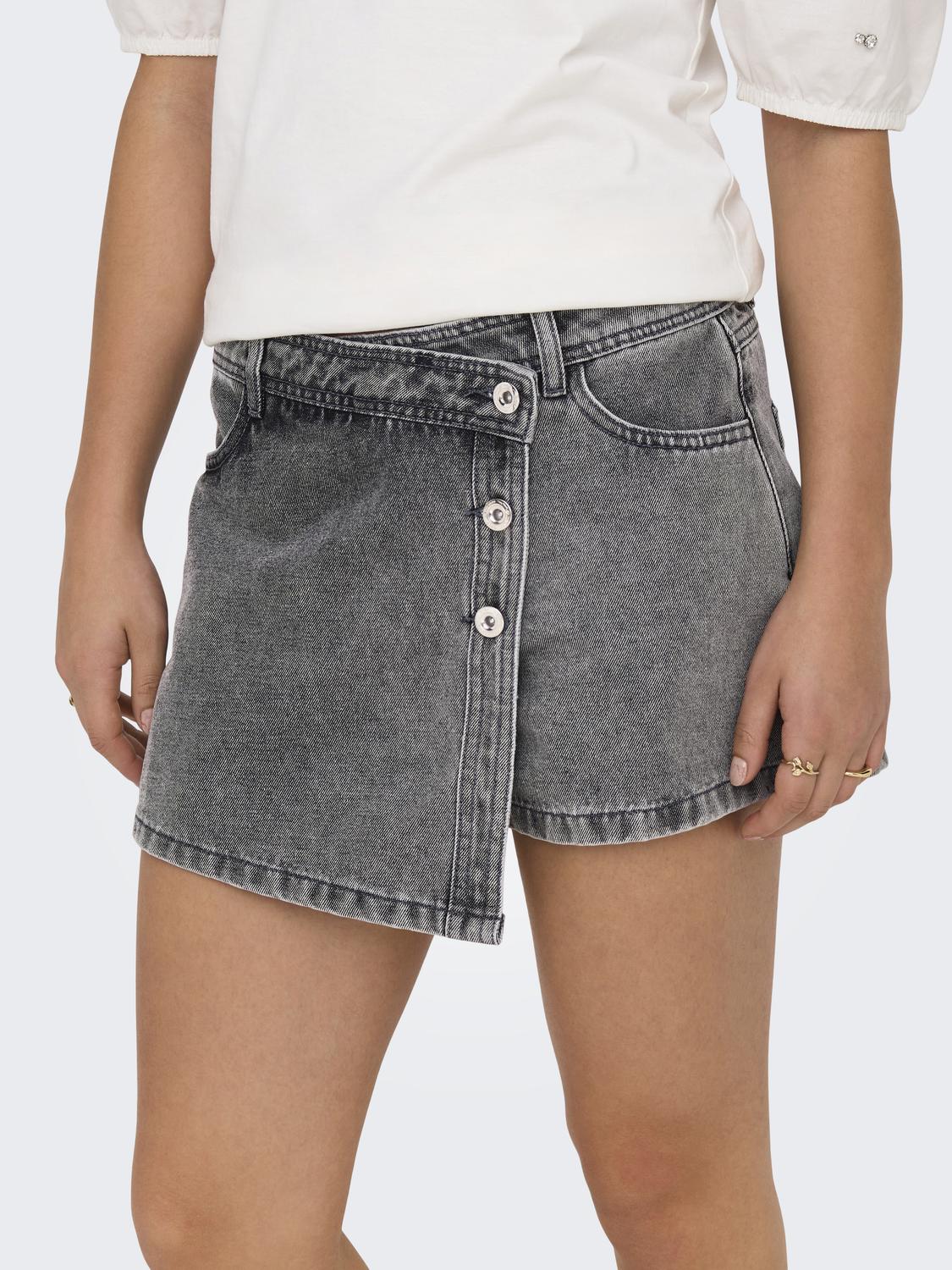 ONLLESLY Mini Denim Wrap Skort - 4
