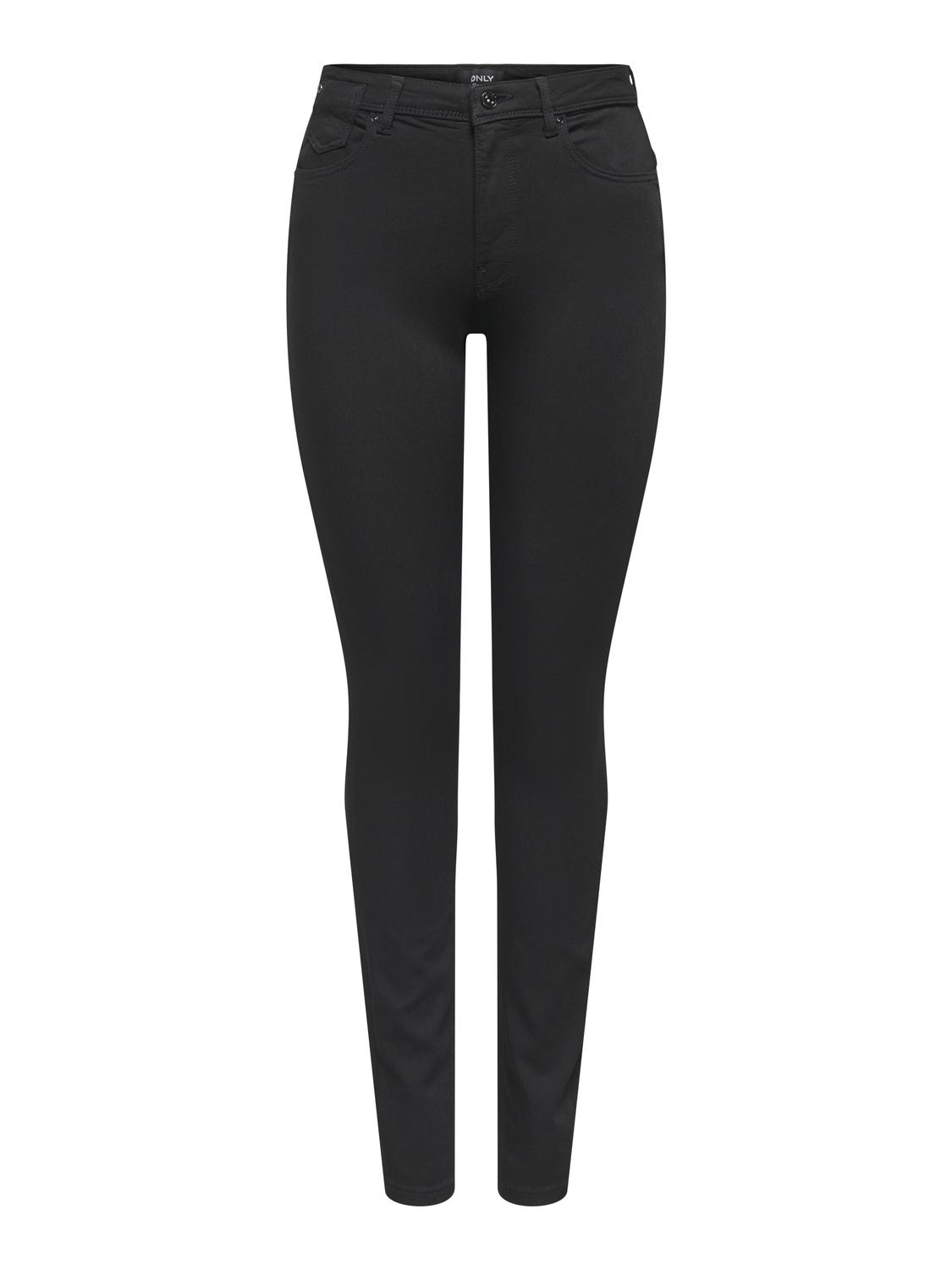 ONLFOREVER Skinny Fit Jeans med baklommer og høy midje - 3