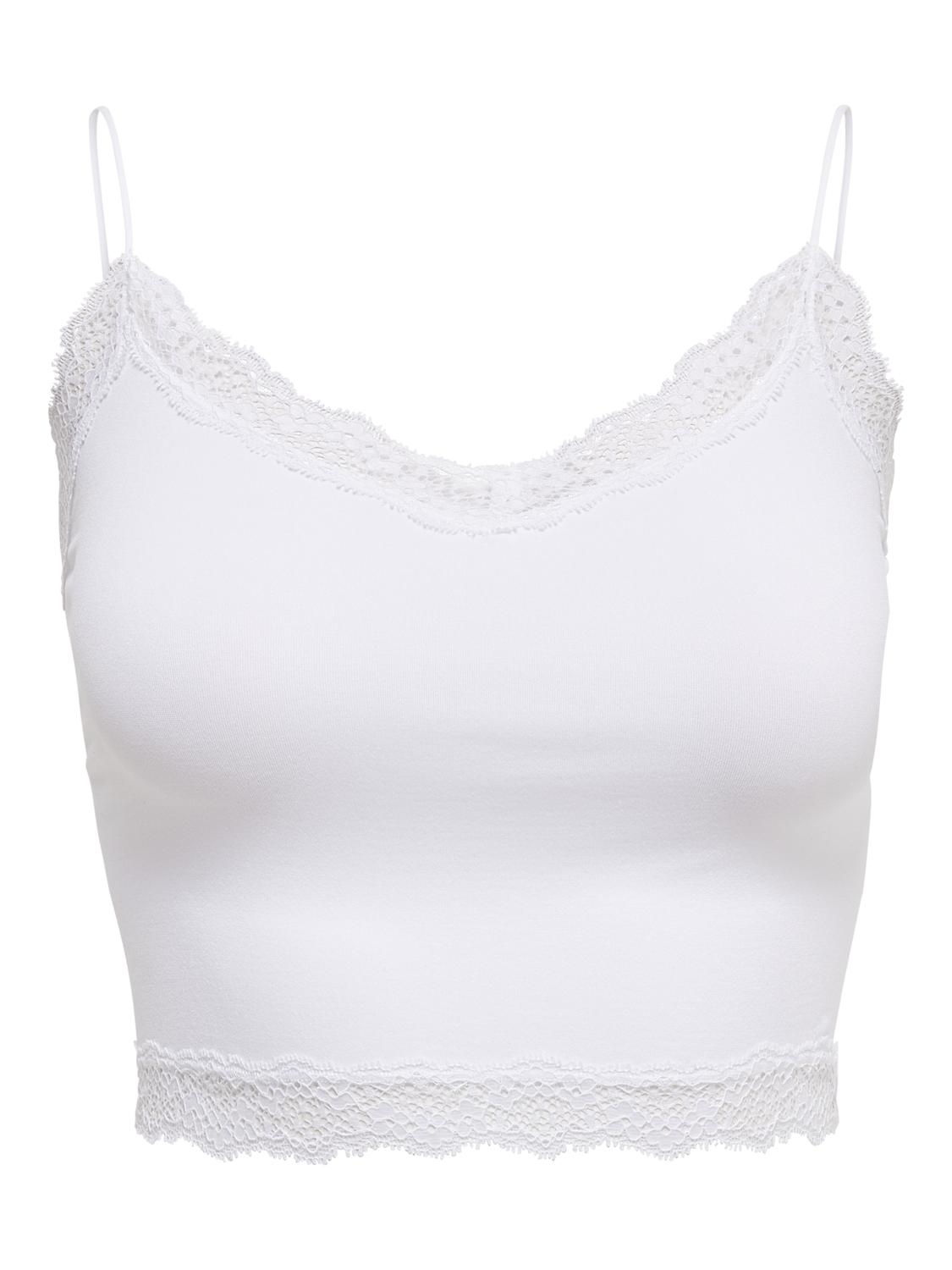 ONLVICKY LACE SEAMLESS CROPPED TOP NOOS