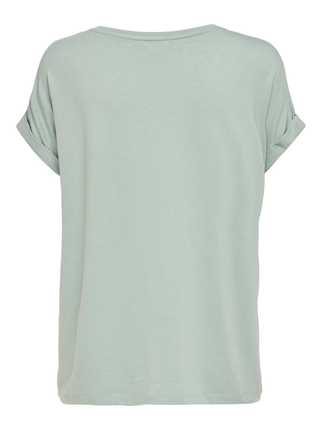 ONLMOSTER Regular Fit O-Neck Top med korte ermer - 6