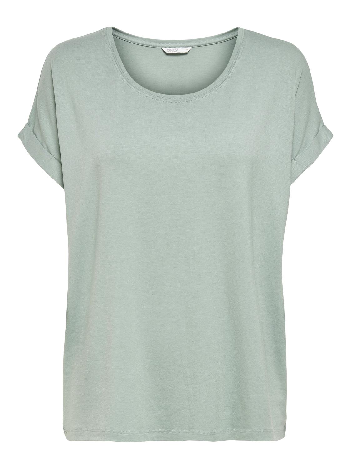 ONLMOSTER Regular Fit O-Neck Top med korte ermer - 3
