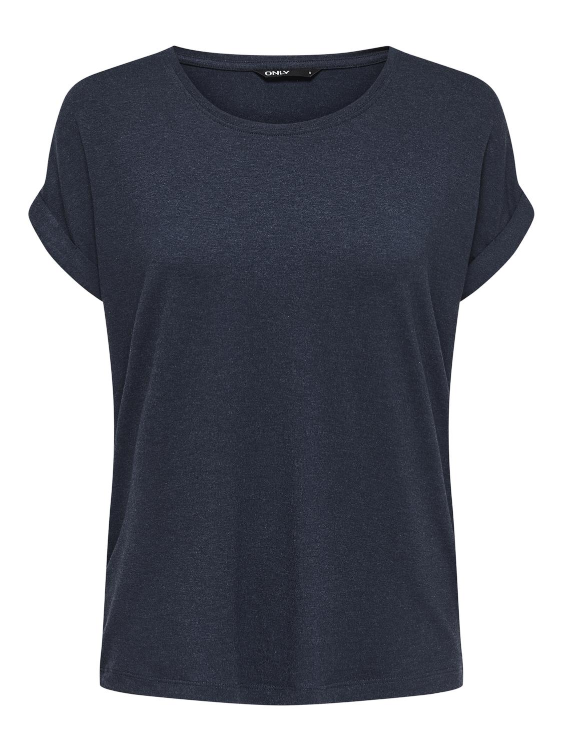 ONLMOSTER Regular Fit O-Neck Top med korte ermer - 3