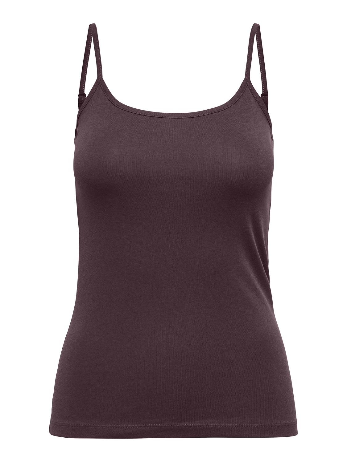 JDYAVA Regular fit tanktop met knoopsluiting