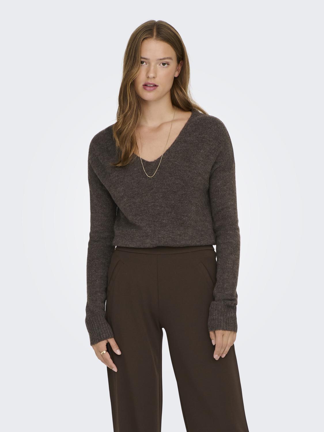 JDYELANORA L/S V-NECK PULLO. KNT NOOS