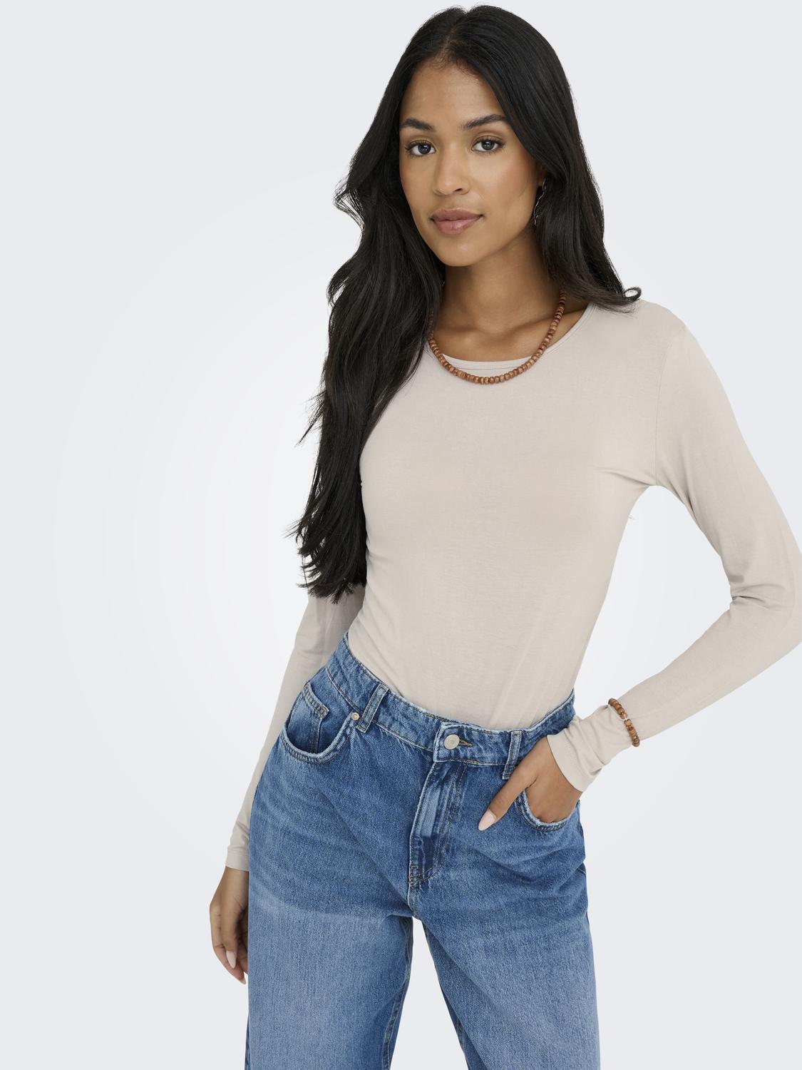 JDYMILA L/S O-NECK TOP JRS NOOS - 4