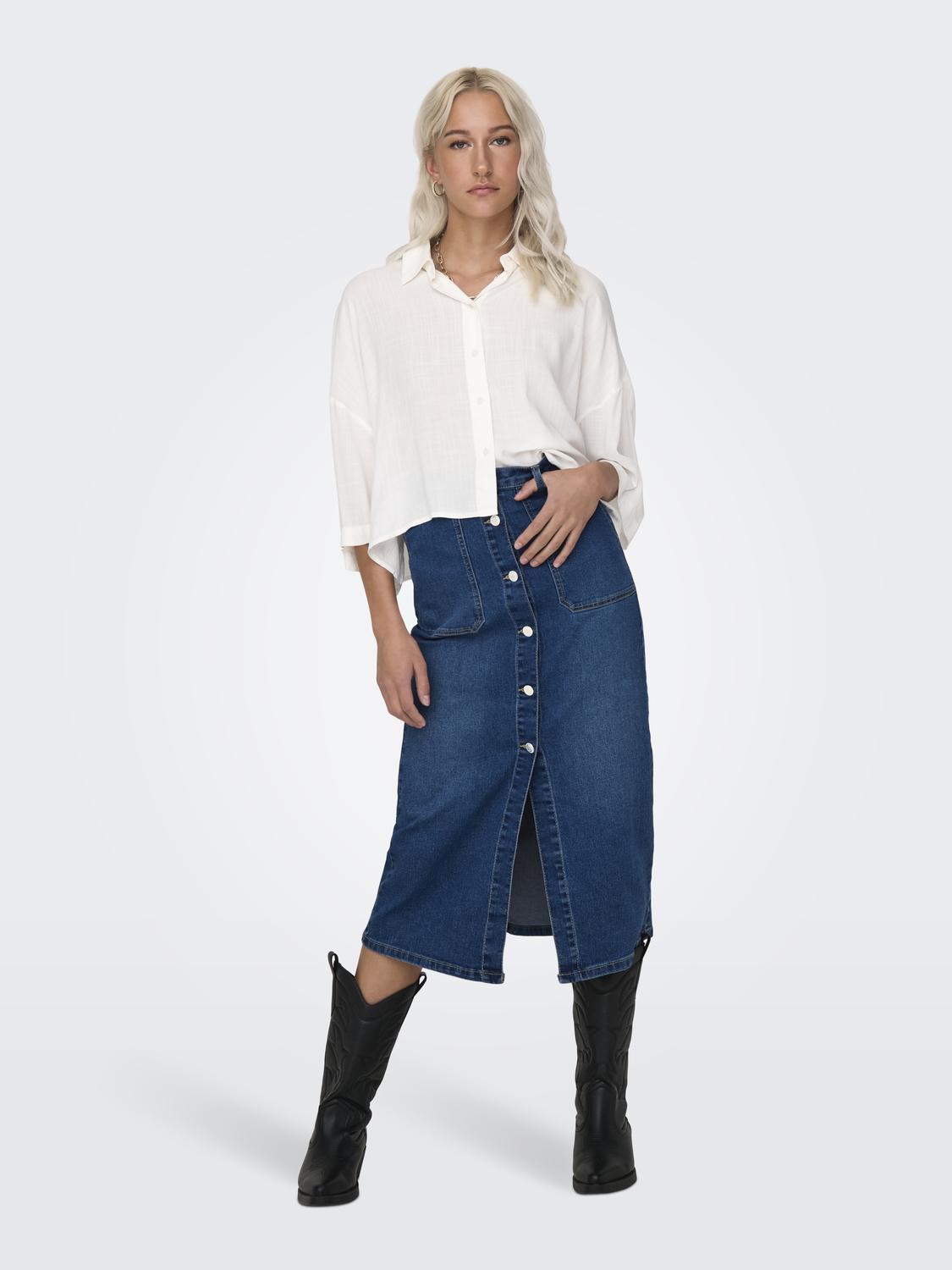 ONLASTRID Regular Fit skjorte med senkede skuldre - 6