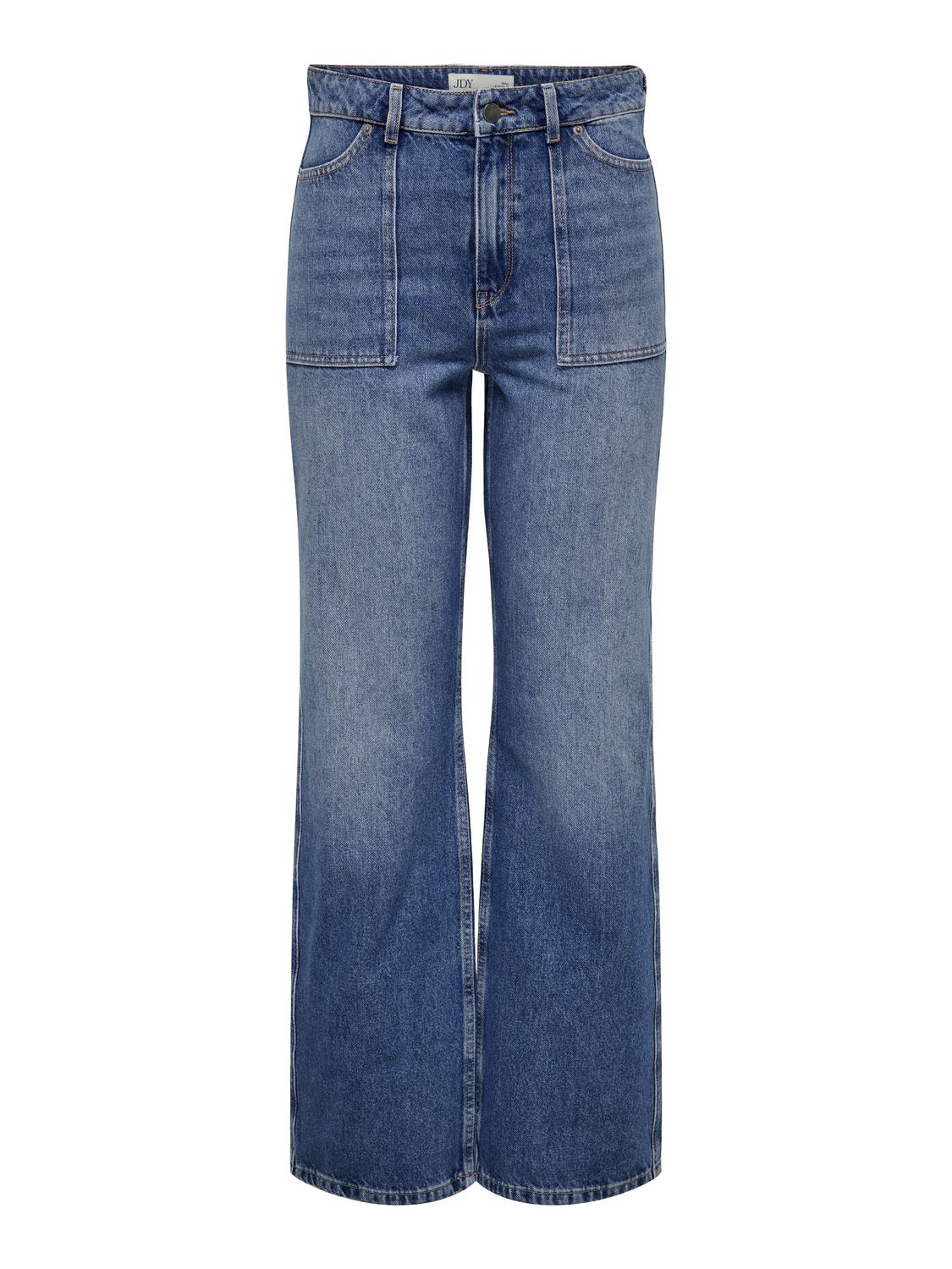 JDYMAYA HIGH WAIST WIDE JEANS DNM NOOS - 3
