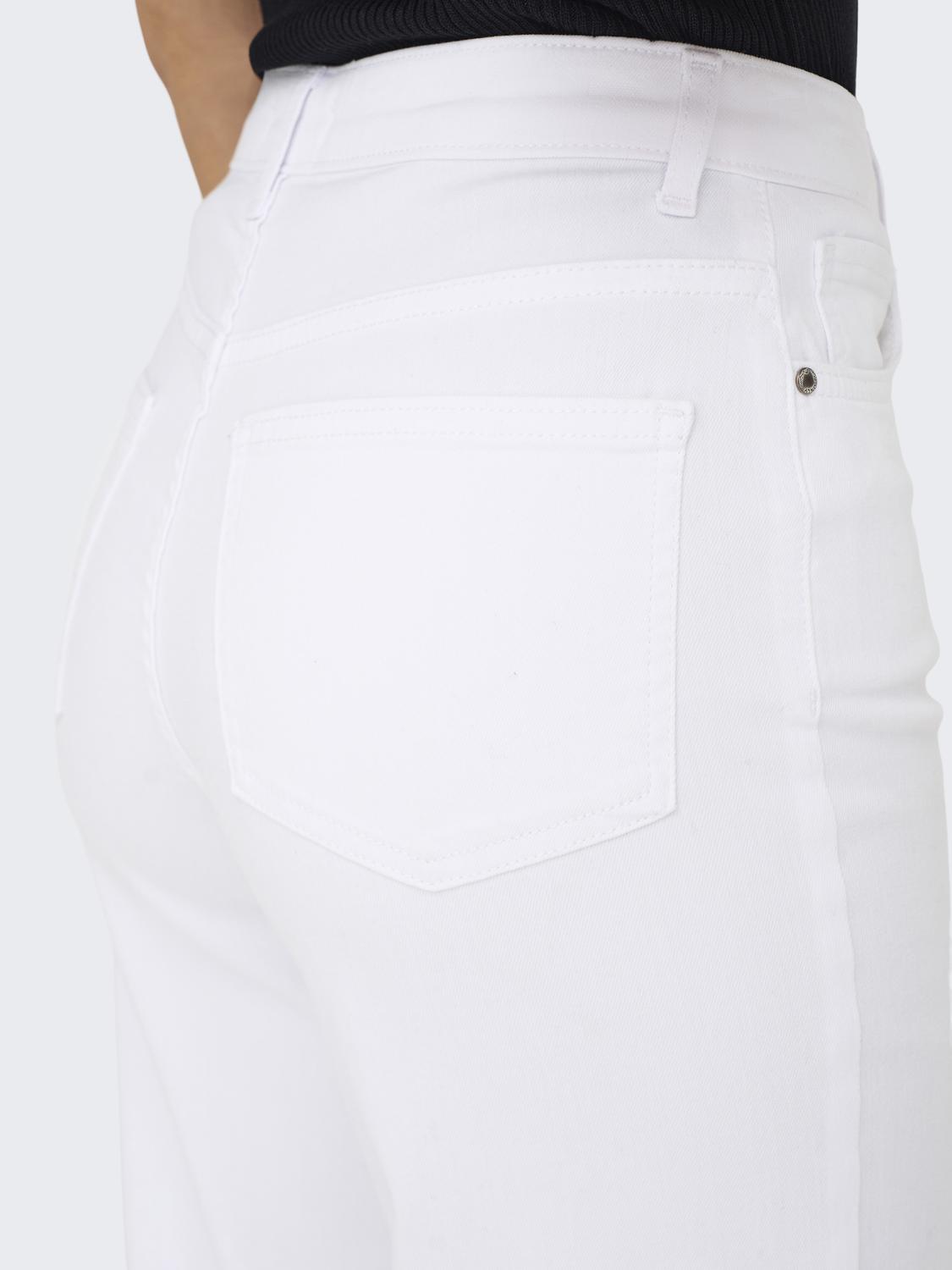 ONLMADISON Wide Leg Fit High Waist Jeans med belteløkker - 5