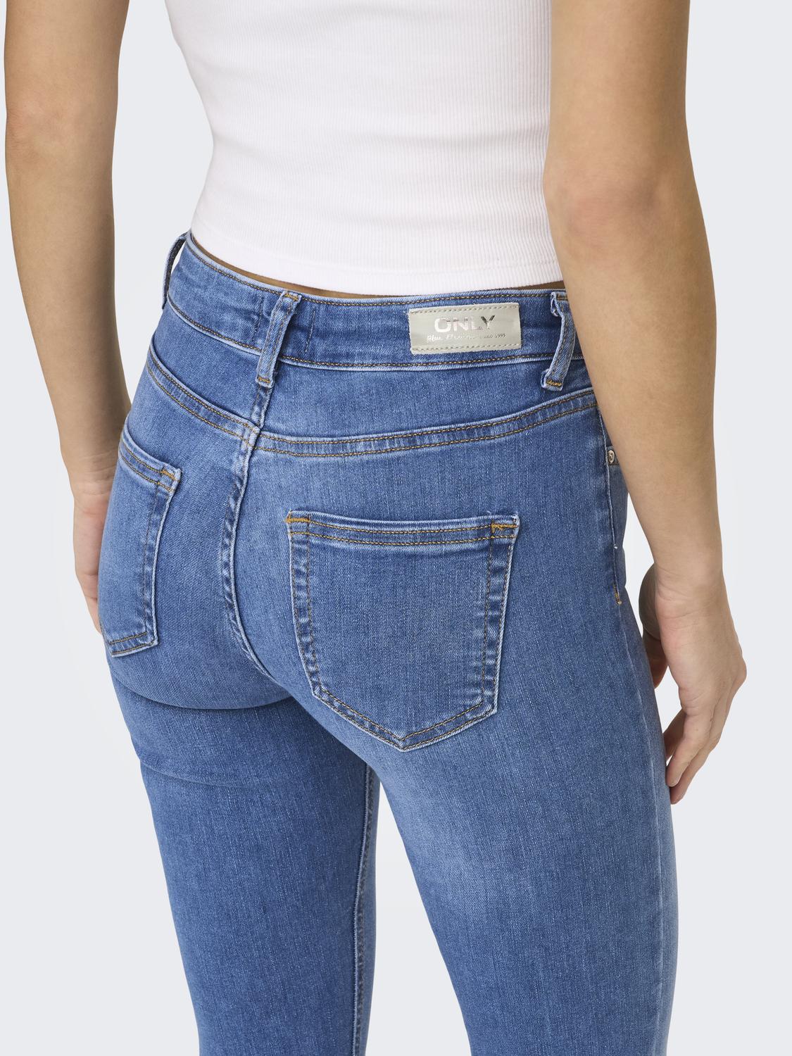 ONLBLUSH Mid Waist Skinny Fit med baglommer - 5