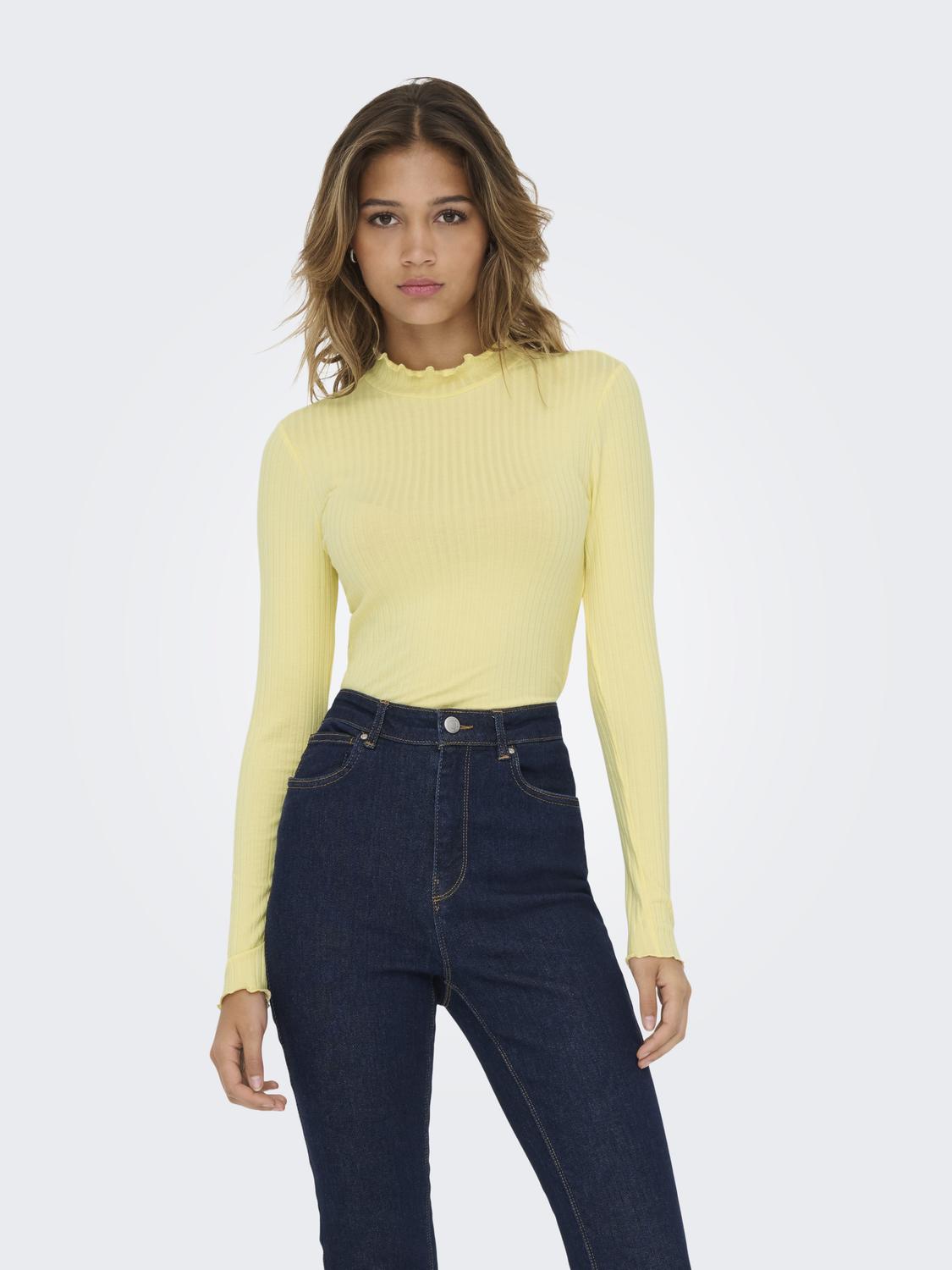 JDYFRANSISKA L/S HI-NCK TOP JR NOOS