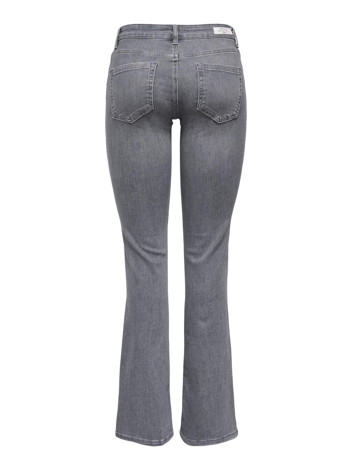 ONLBLUSH High Waist Jeans med Flared Fit og Zip Fly Festing - 7