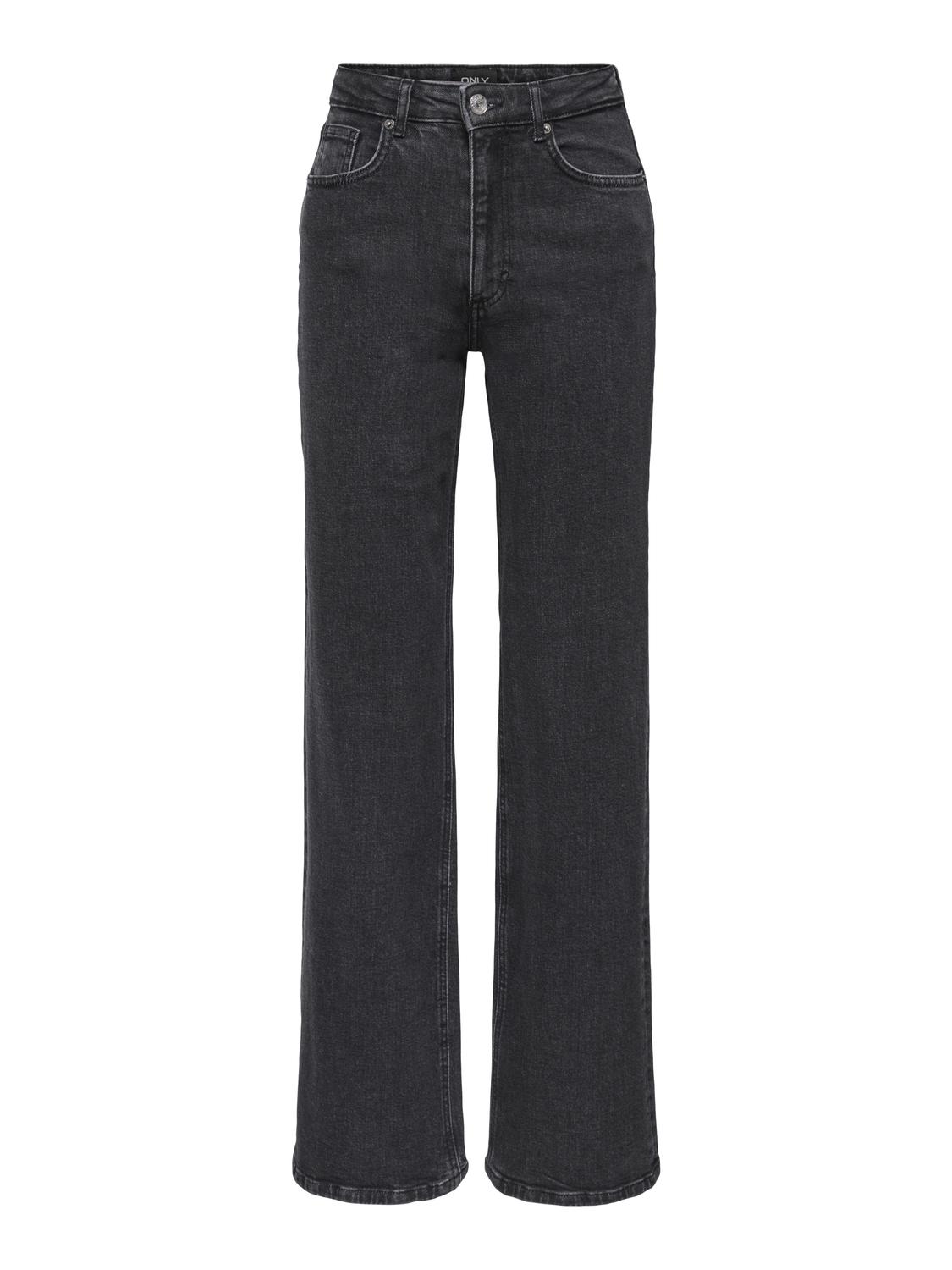 ONLJUICY Wide fit jeans med høj talje og baglommer - 3