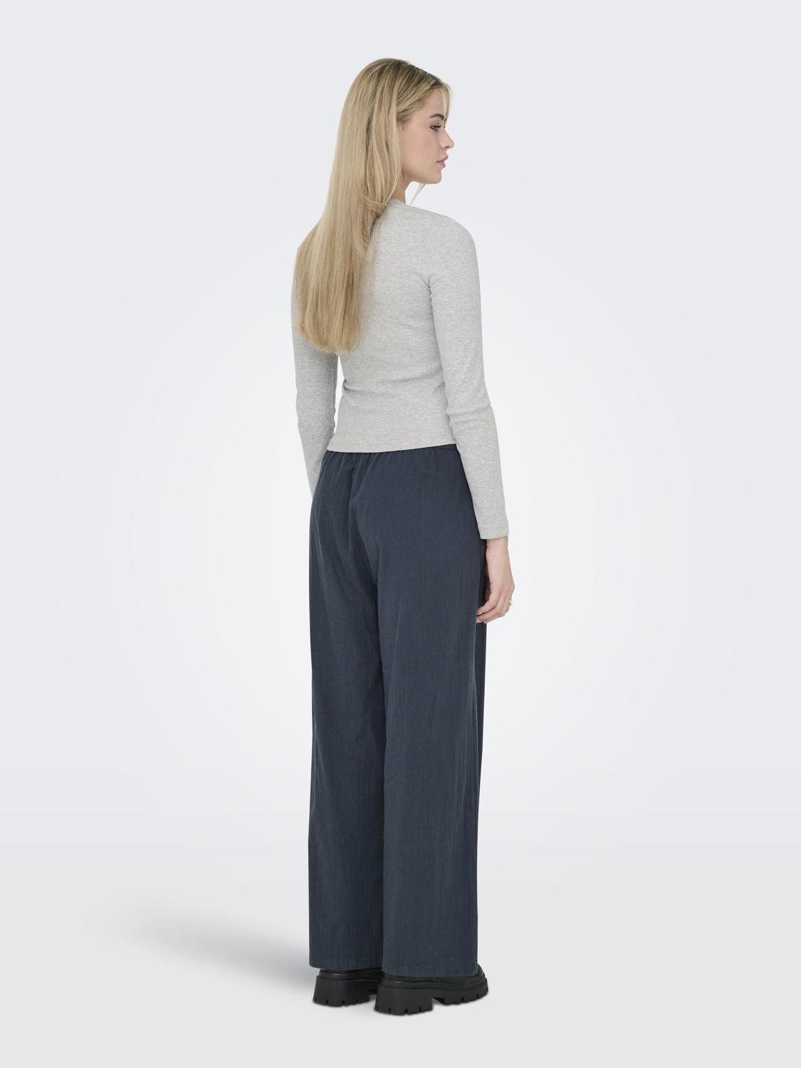 ONLTIZANA Grunnleggende elastisk midjebukse med sidelommer - 2