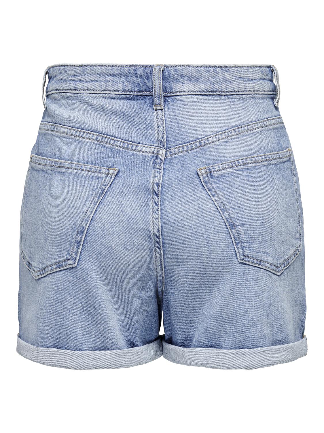 ONLJOSEPHINE Regular Fit denimshorts med beltehemper - 7