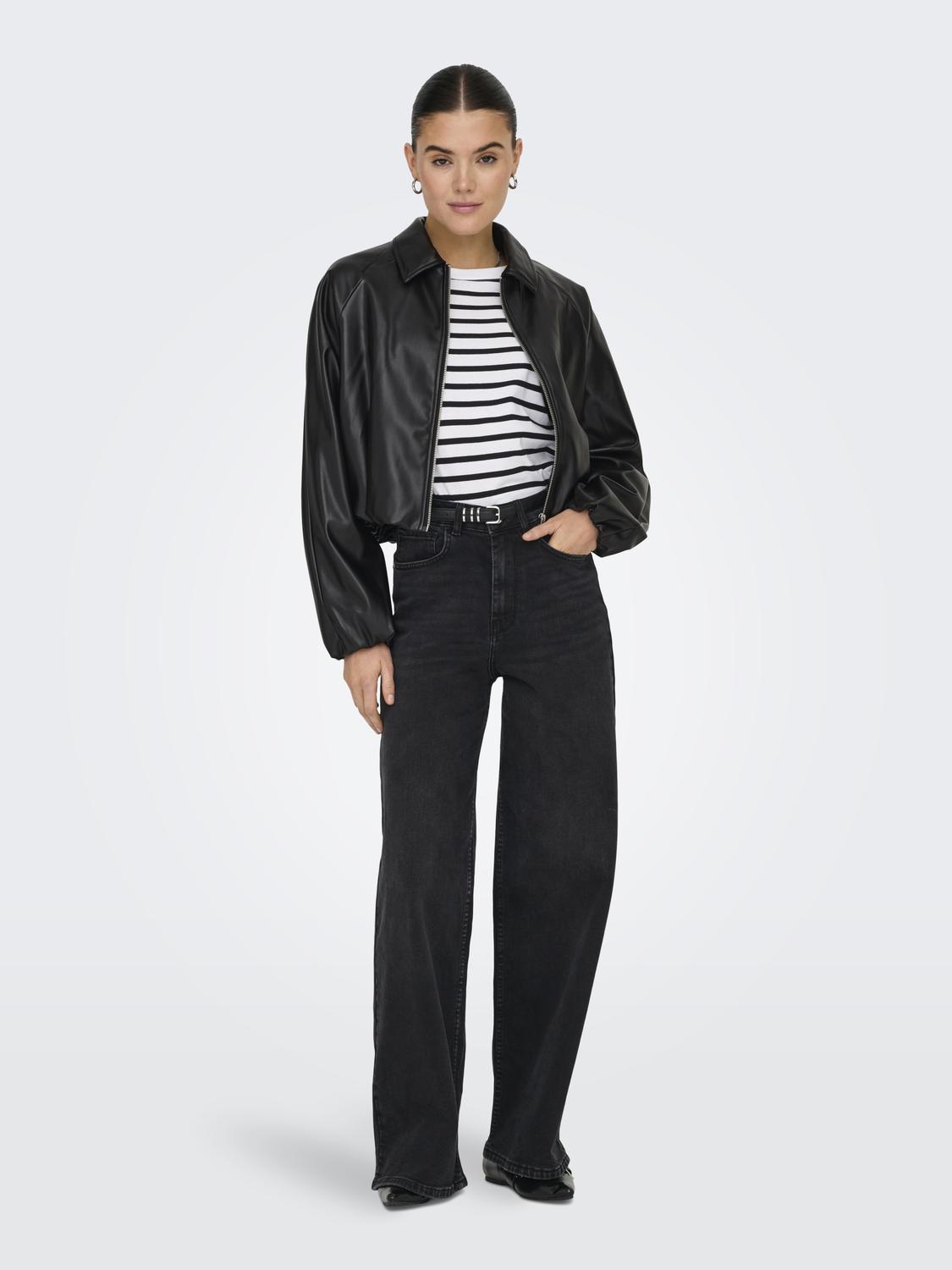 ONLSARAMY FAUX LEATHER BOMBER OTW NOOS - 6