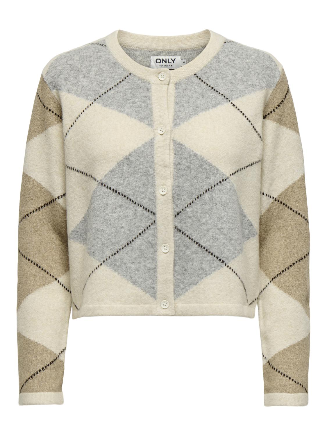 PGCILLY Trendy regular fit gebreid vest met knoopsluiting