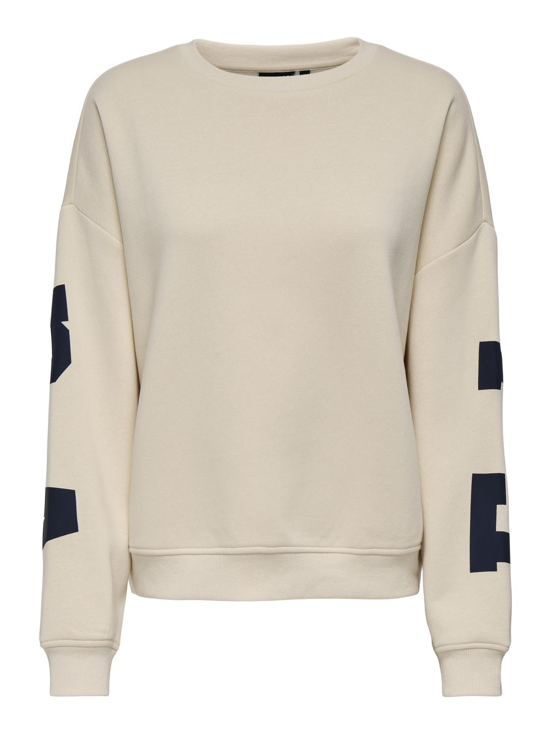 ONLSWEAT Locker geschnittenes Sweatshirt mit O-Ausschnitt für Freizeitkleidung