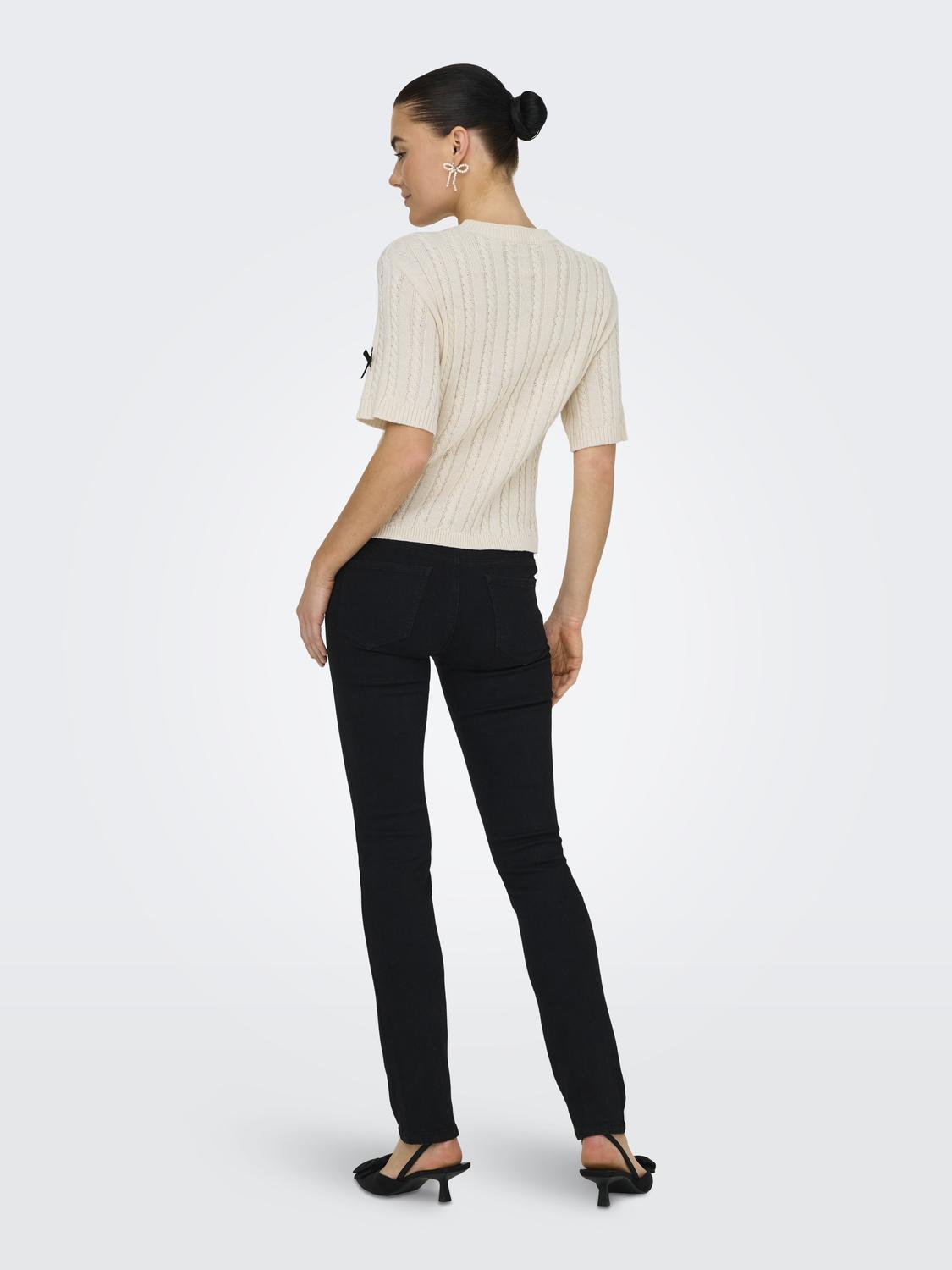 JDYBOW S/S CABLE PULLOVER KNT - 2