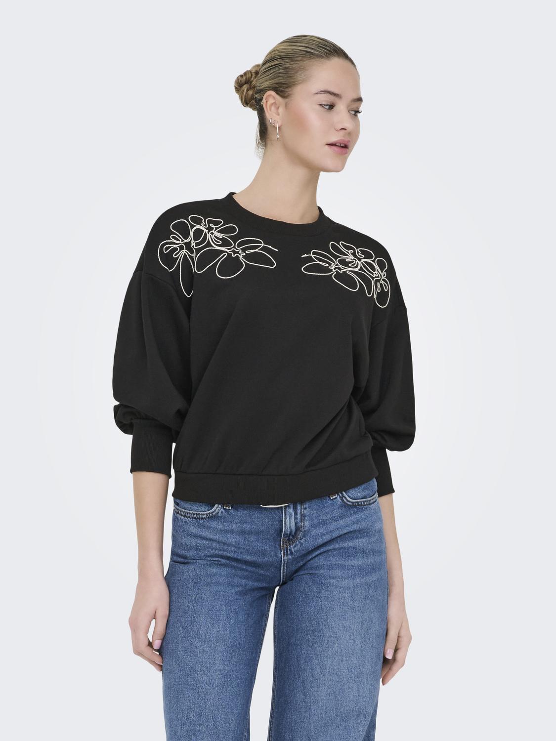 ONLBROOKE L/S O-NECK DETAIL SWT