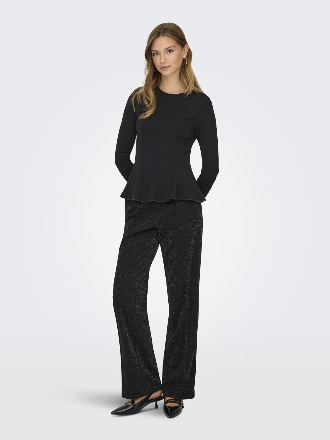 ONLKENYA L/S PEPLUM TOP JRS - 5