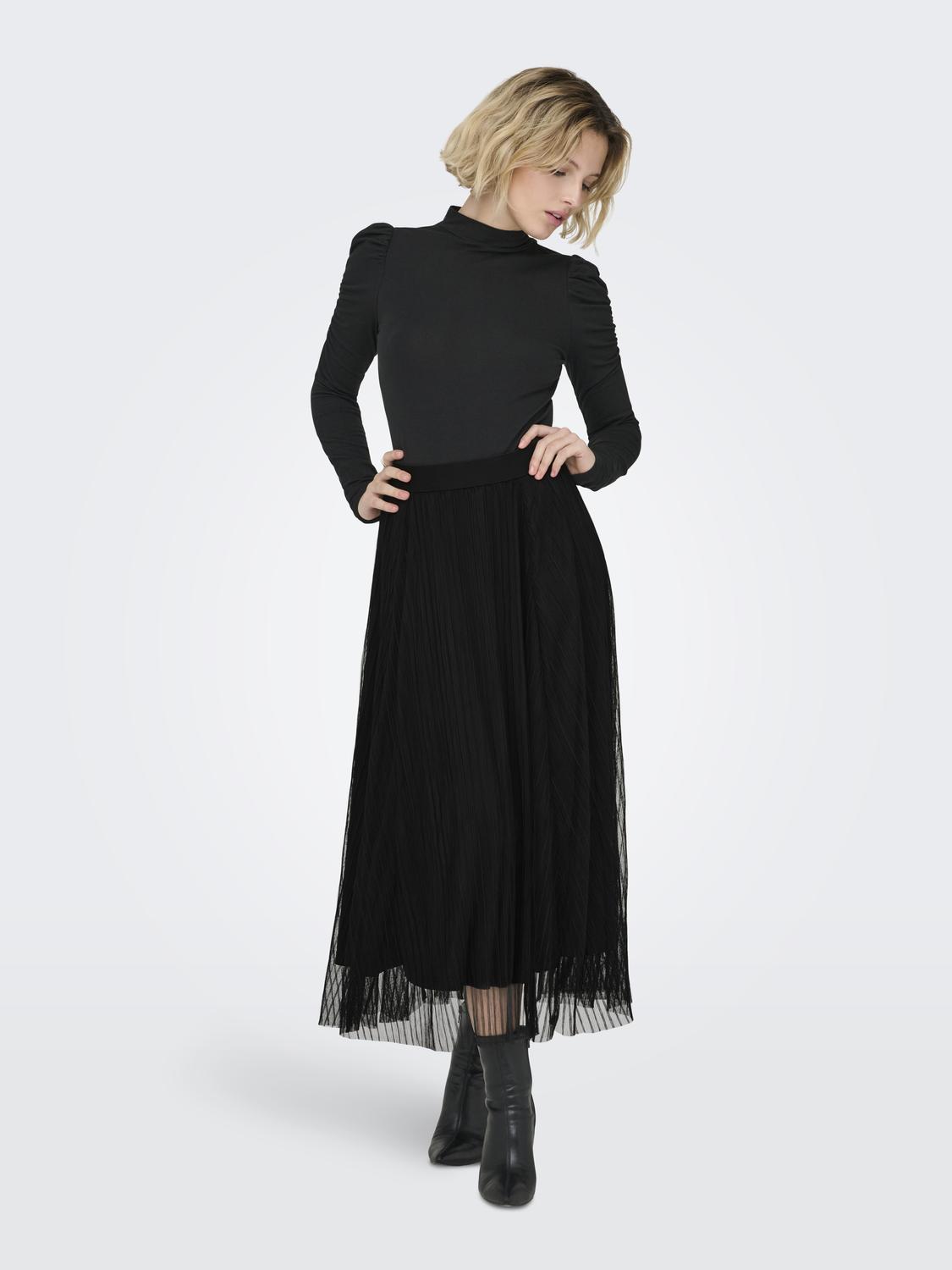 ONLLAVINA Plissert chiffonskjørt - 5