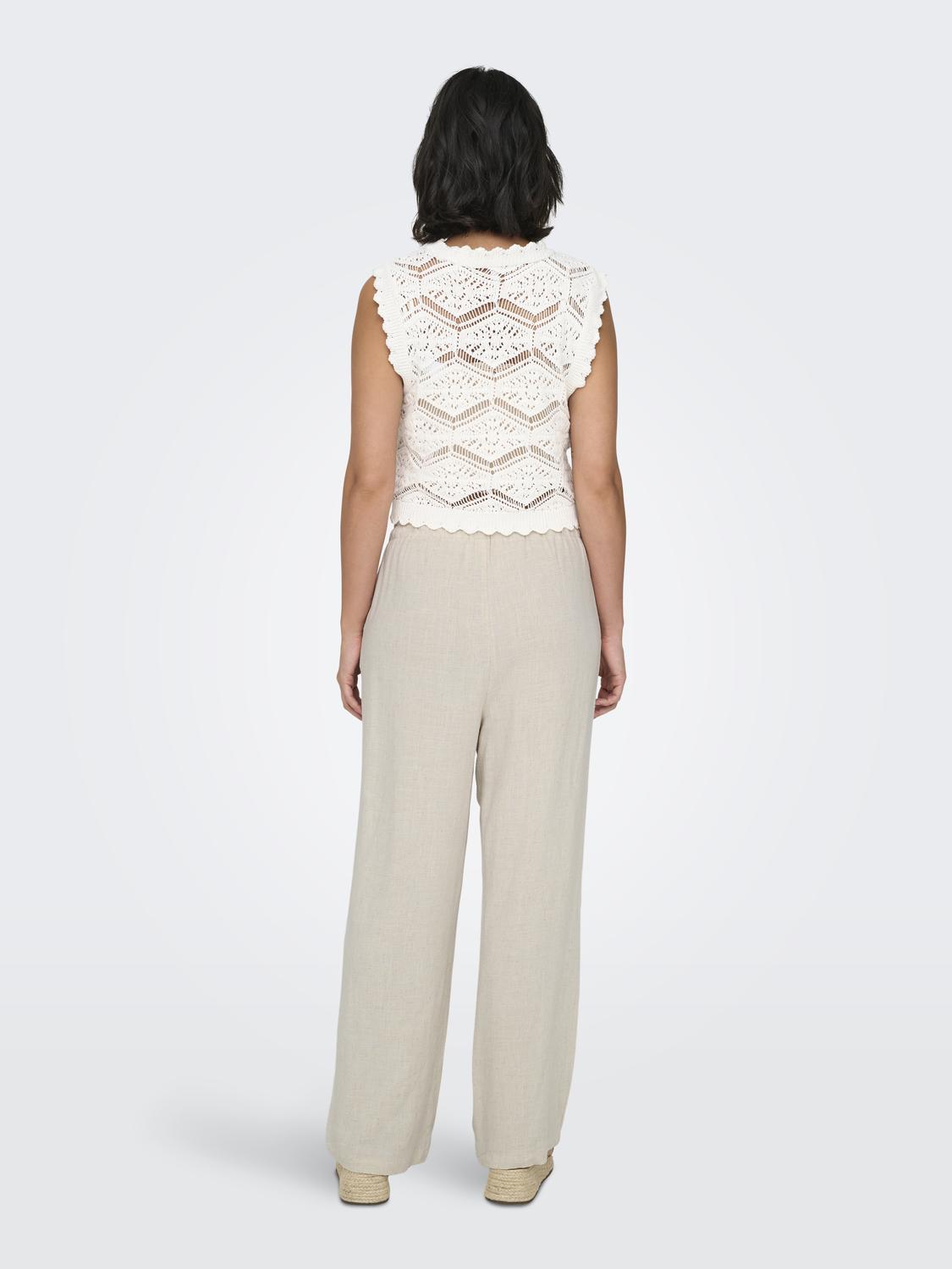 ONLSIESTA Straight Fit Basic Bukse med midje - 2