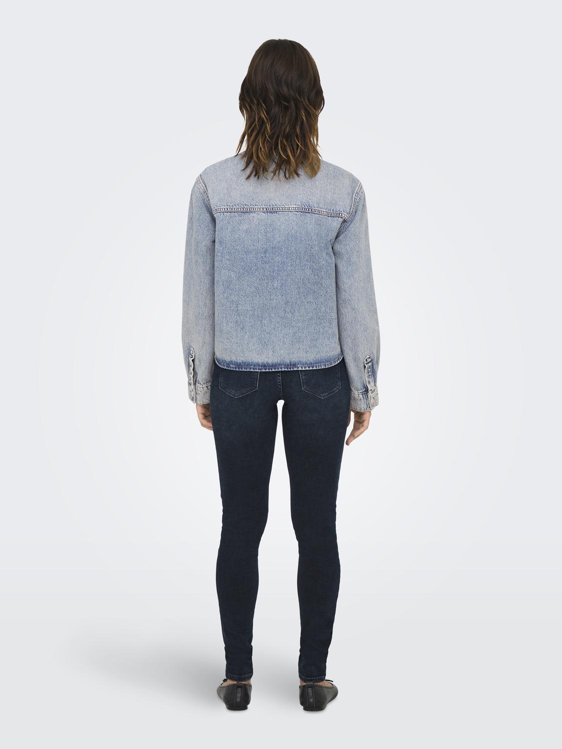 ONLCASSIE LS OVS DNM SHIRT DOT NOOS - 2