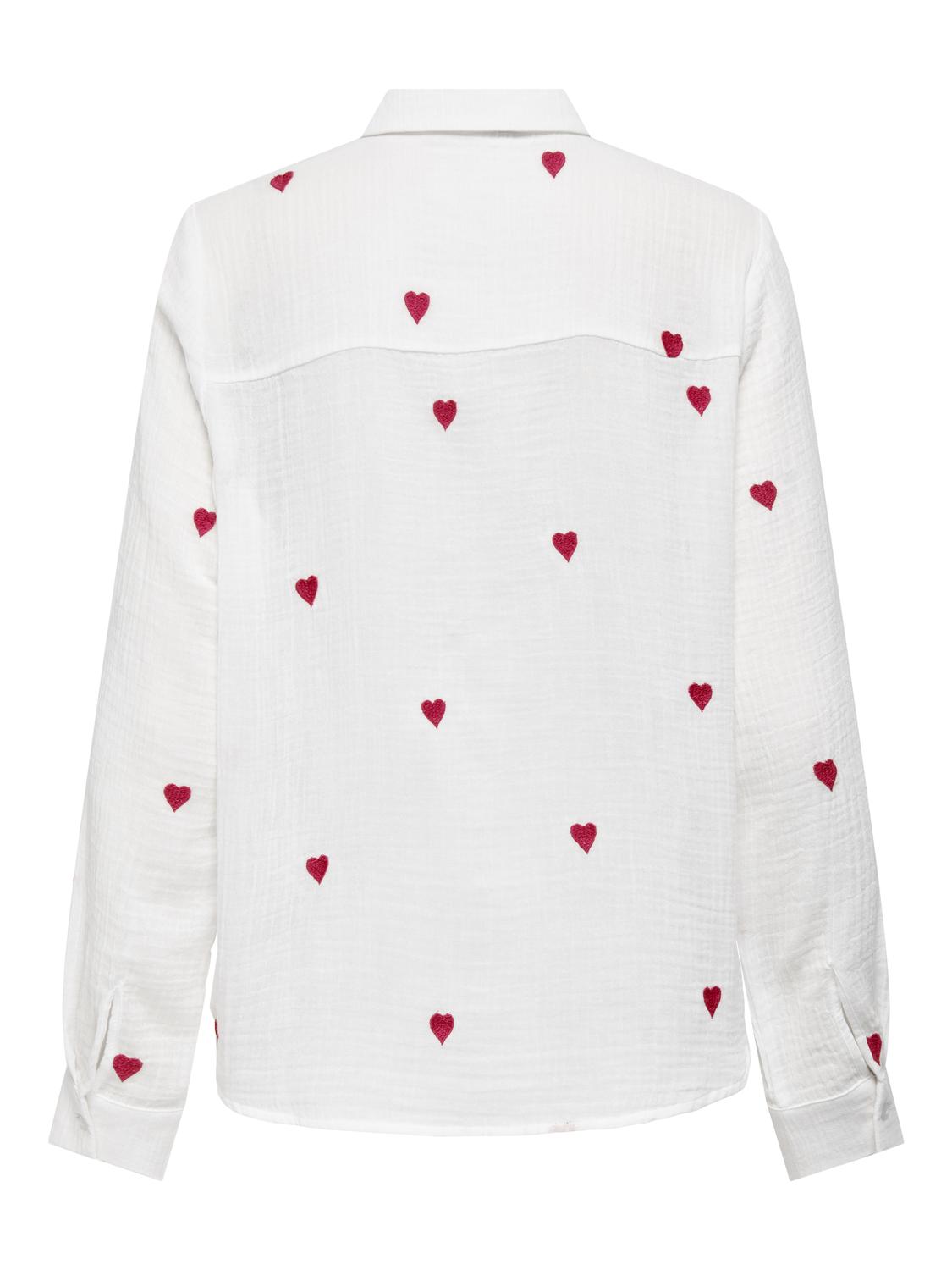 ONLHEART L/S SHIRT NOOS WVN - 8